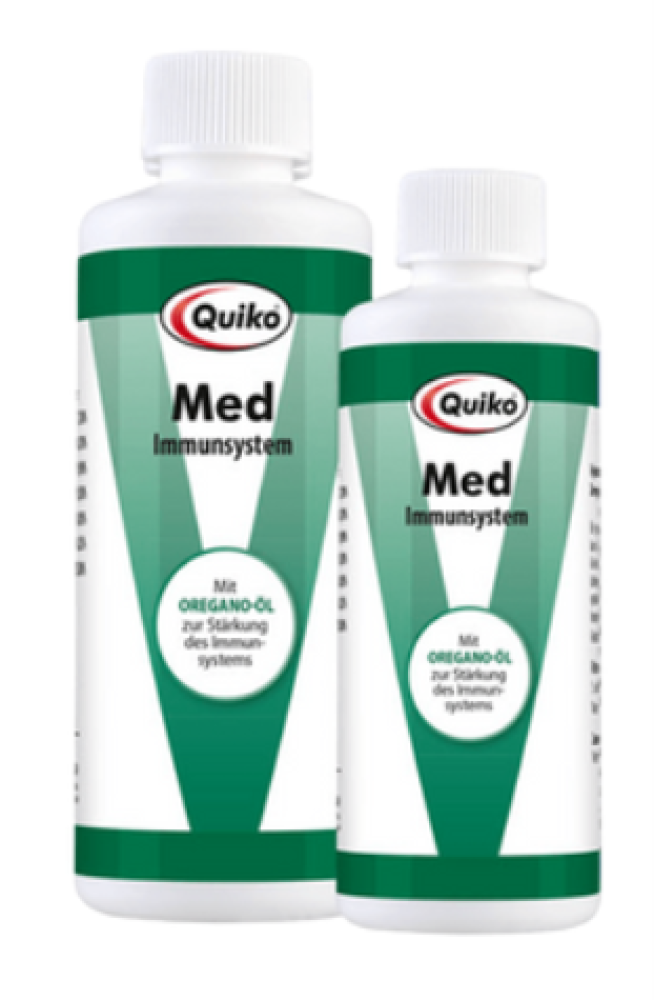 كويكو مضاد حيوي للطيور بالأوريجانو علاج البكتيريا المعوية + المناعة الطبيعية للطيور Quiko Med Supplementary feed with Oregano for Pet birds