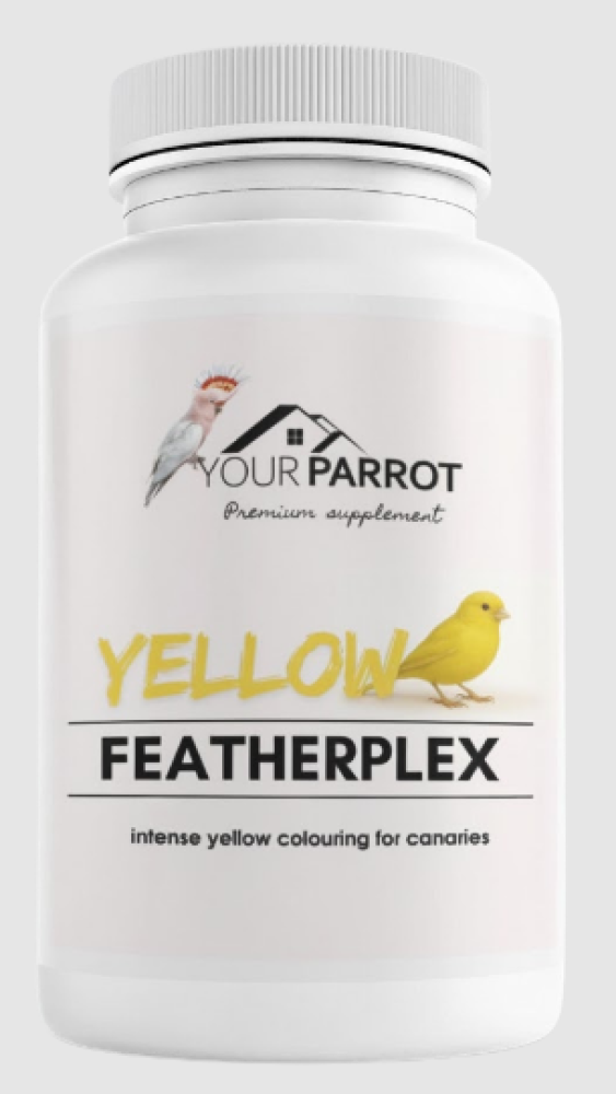 Your Parrot - FEATHER PLEX YELLOW مكمل داعم لصبغة اللون الأصفر لريش الطيور 500 ج