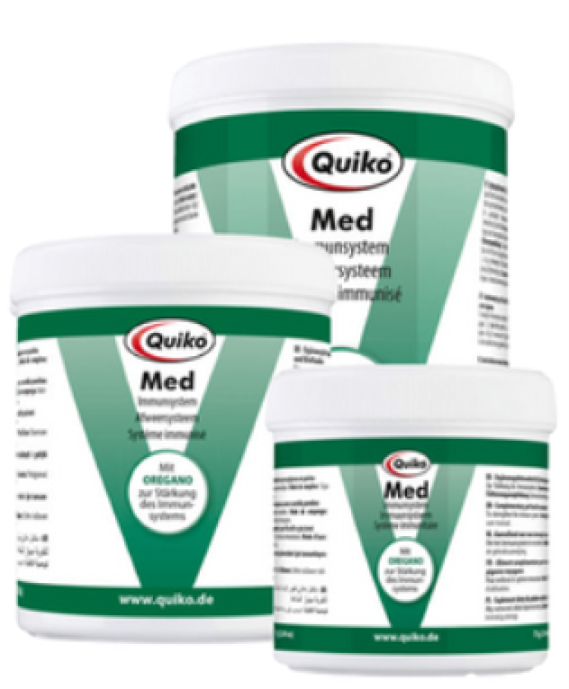 كويكو مضاد حيوي للطيور بالأوريجانو علاج البكتيريا المعوية + المناعة الطبيعية للطيور Quiko Med Supplementary feed with Oregano for Pet birds