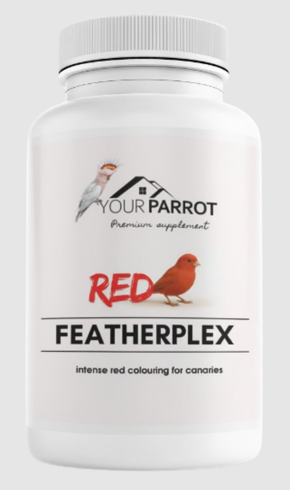 Your Parrot -  FEATHER PLEX RED مكمل داعم لصبغة اللون الأحمر لريش الطيور 500 ج